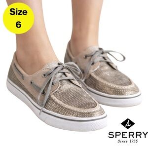 SPERRY Women's Glitter Sequin Boat Shoes ⚓️ (Size 6)